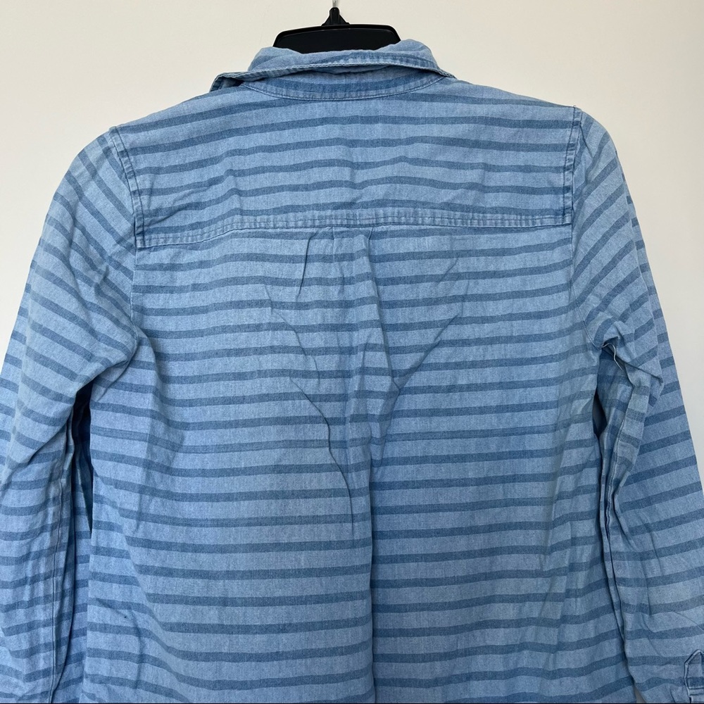 J. Crew Chambray Denim Popover Shirt - Picture 12 of 15